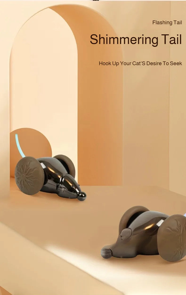 Natural Catnip Mouse Toy - Interactive Play & Entertainment for Cats