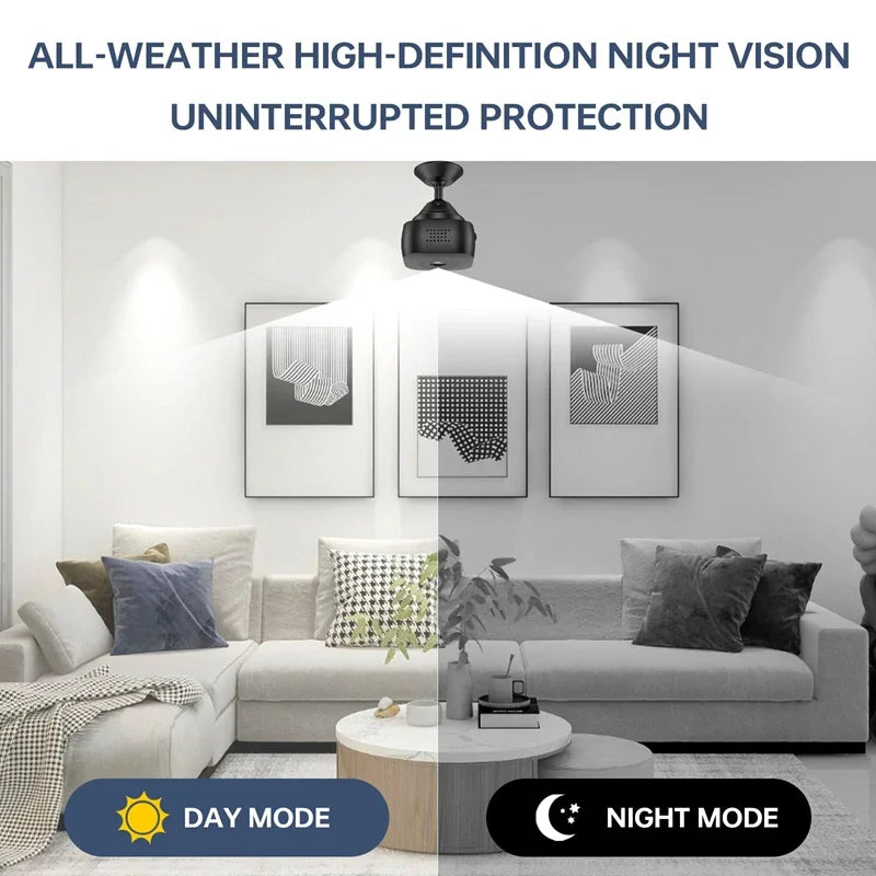 Xiaomi Mini 4K HD WiFi Security Camera - Wireless Home Monitoring with Night Vision and Motion Detection