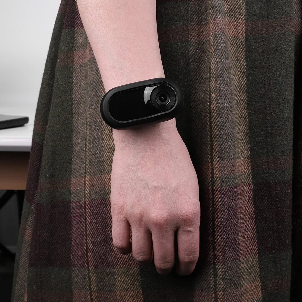 Pet Collar Camera - HD 1080P Wireless Action Camera with Silicone Collar & LCD Screen