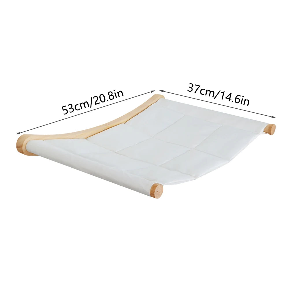 Modular Cat Wall Climbing System - Natural Wood Wall-Mounted Shelves, Steps & Hideaways