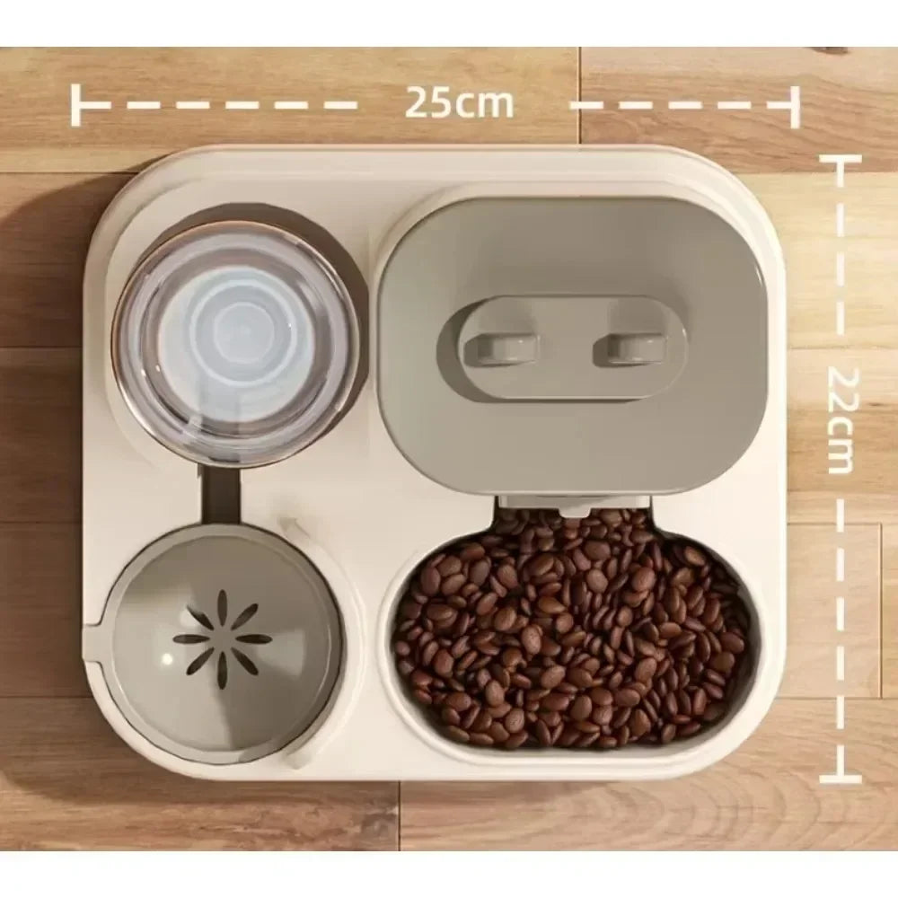 Smart Automatic Cat Feeder - 2-in-1 Food & Water Dispenser with Programmable Timer