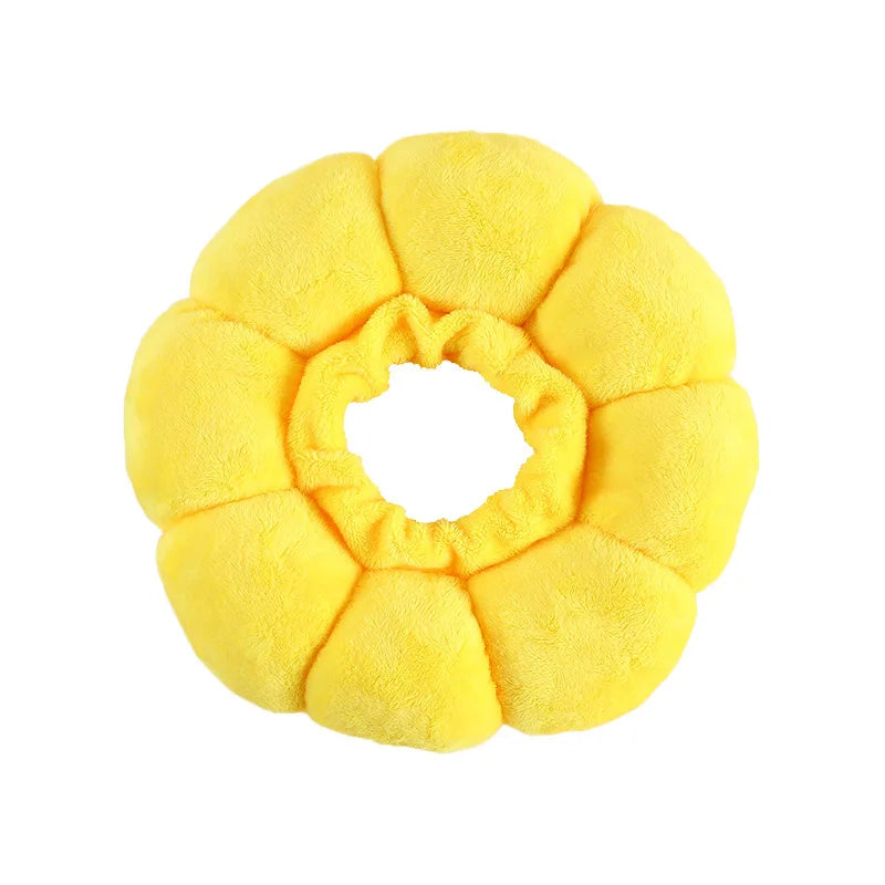 Sunflower Recovery Collar for Cats - Soft Padded Elizabethan Cone Alternative, Adjustable Post-Surgery Protection Collar