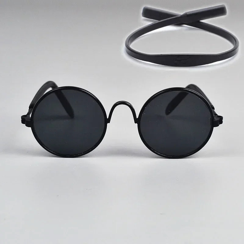 Cat Sunglasses with UV Protection - Cute Pet Photo Props for Cats & Small Dogs