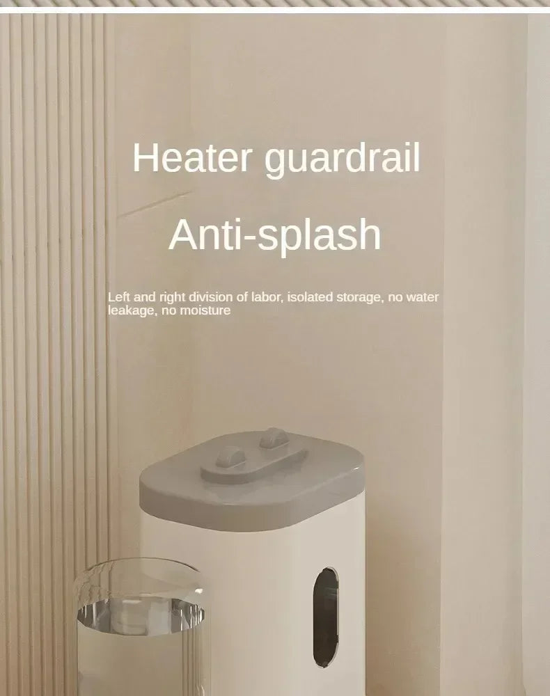 Automatic Cat Feeder and Water Fountain with Large Capacity Storage - Gravity-Fed Dual Bowl System