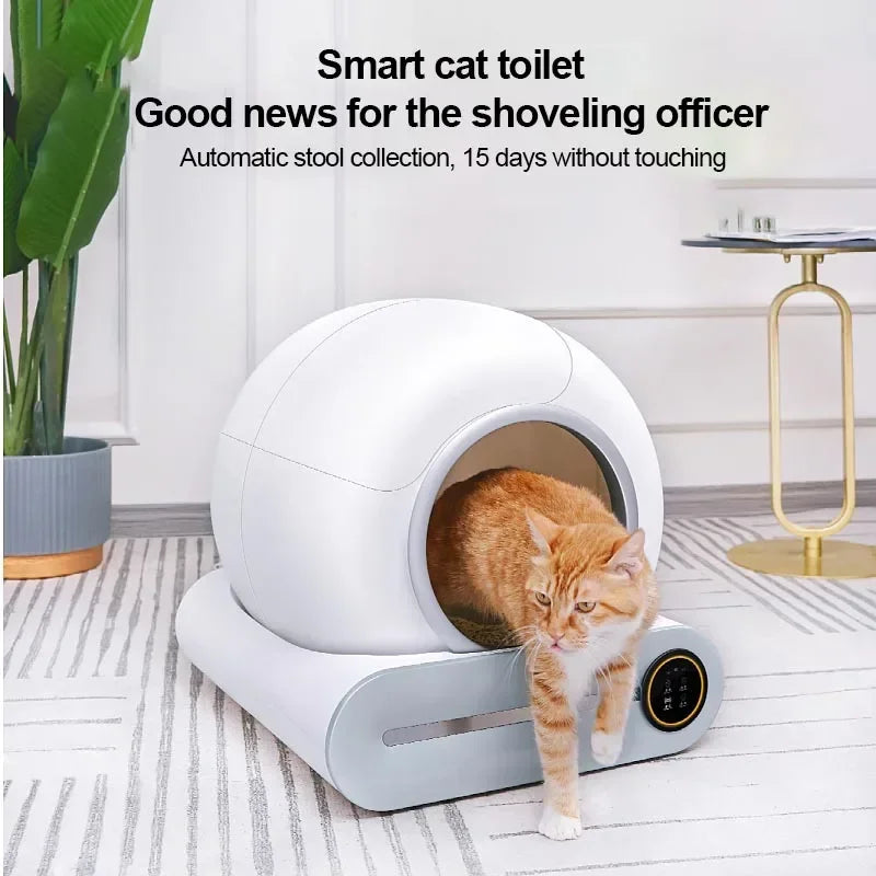 Smart WiFi Cat Litter Box - Self-Cleaning Automated Toilet with App Control & Odour Management