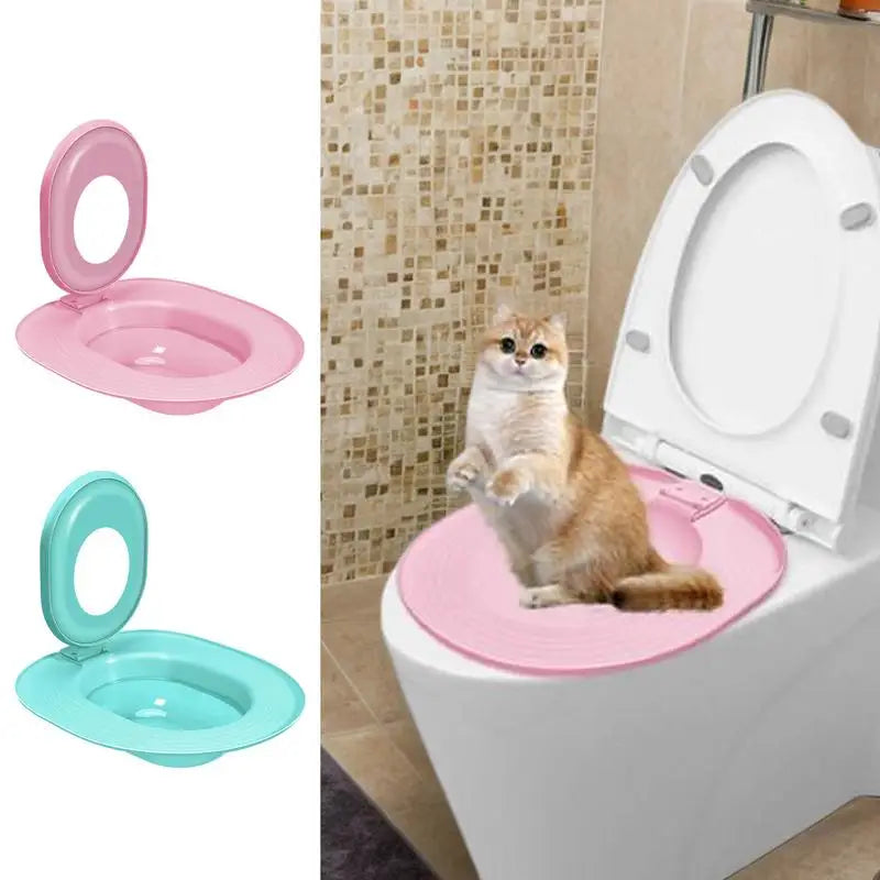 Cat Toilet Training Kit - Progressive Litter-Free System with Adjustable Rings & Secure Mounting