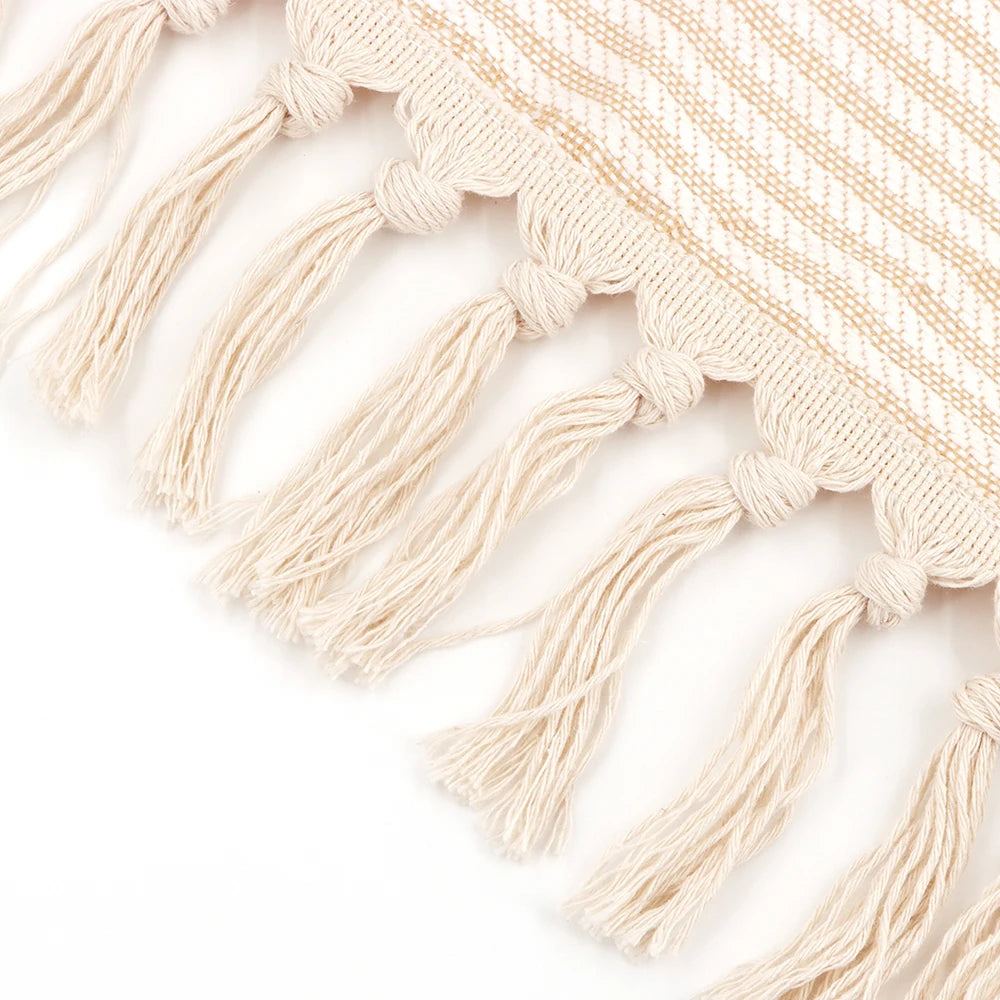 Premium Wall-Mounted Cat Climbing System - Hand-Woven Macramé Hammock with Detachable Wooden Platforms