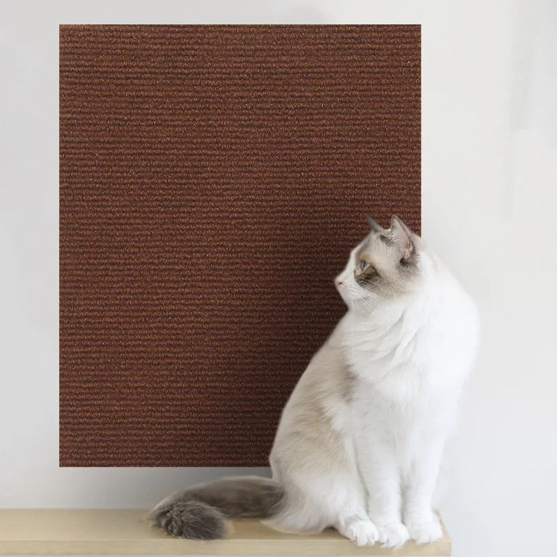 Self-Adhesive Cat Scratch Protection Mat - Trimmable Carpet Protector for Sofas and Furniture