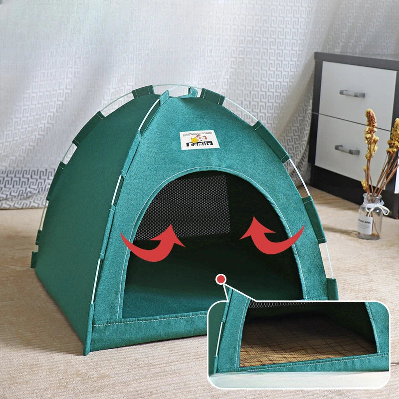 Cosy Cat Cave Tent - Foldable Indoor/Outdoor Pet House with Breathable Design