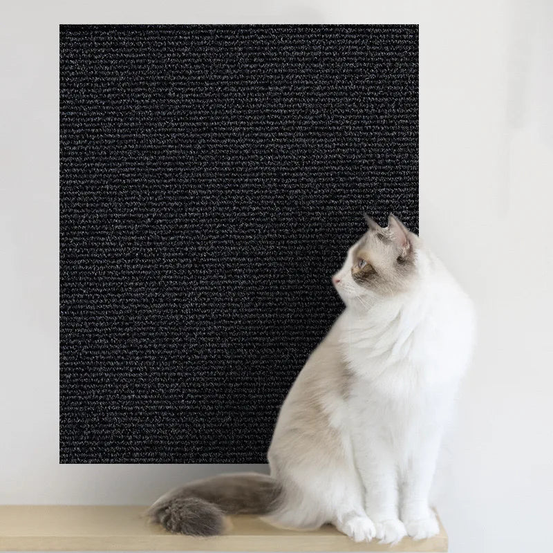 Self-Adhesive Cat Scratching Mat - Trimmable Furniture Protector for Sofas, Corners and Walls