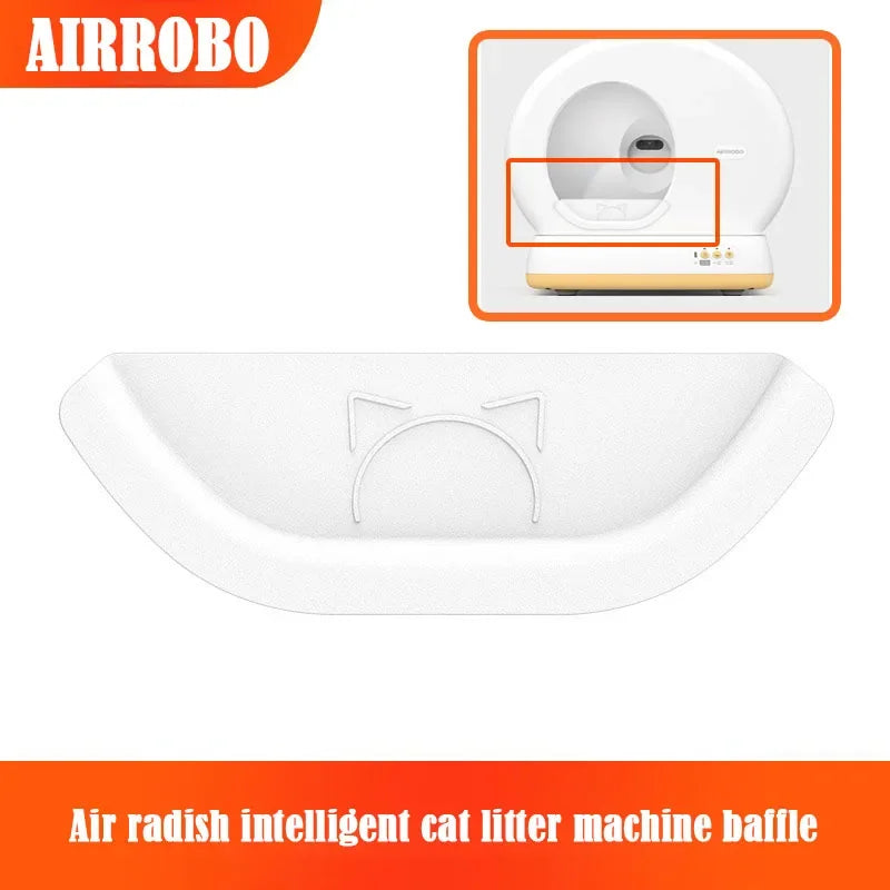 AIRROBO Cat Litter Tray Splash Guard - Universal Litter Box Baffle Accessory for Smart Automatic Litter Machines