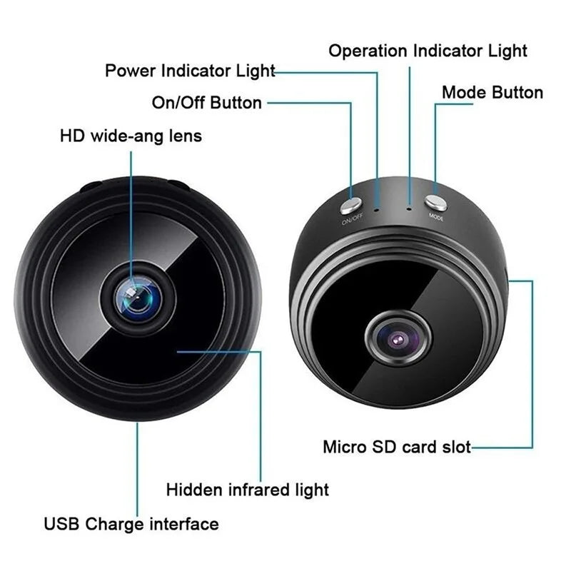 Smart Cat Monitoring Camera - 1080P HD WiFi Pet Cam with Motion Detection & Two-Way Audio