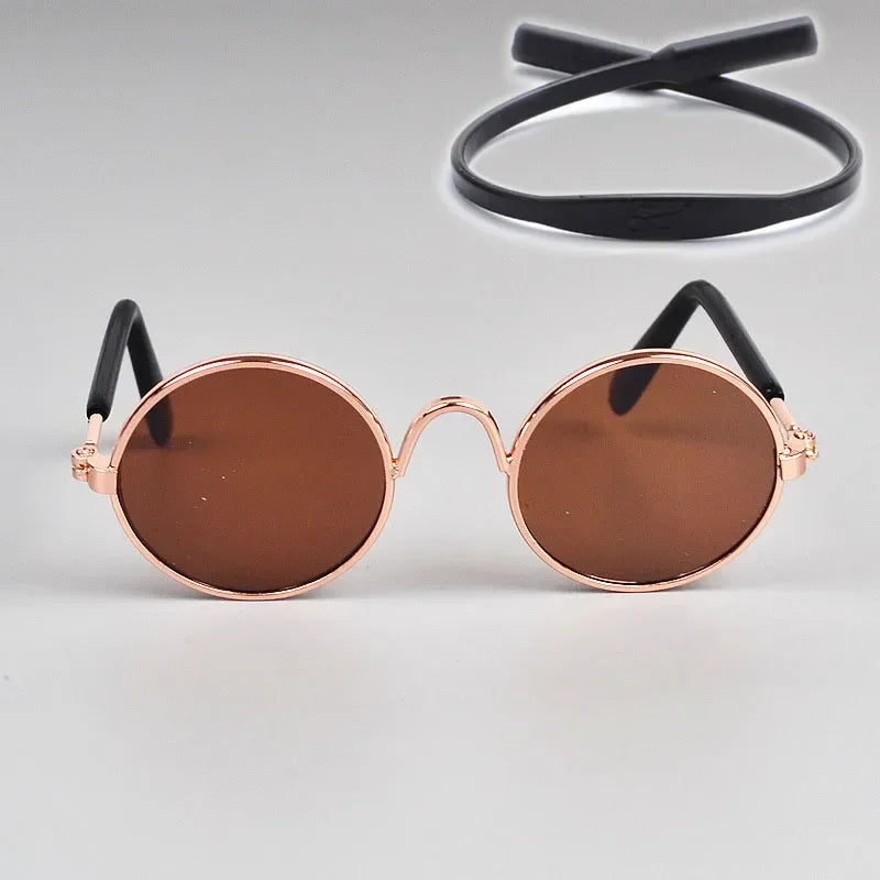 Cat Sunglasses with UV Protection - Cute Pet Photo Props for Cats & Small Dogs