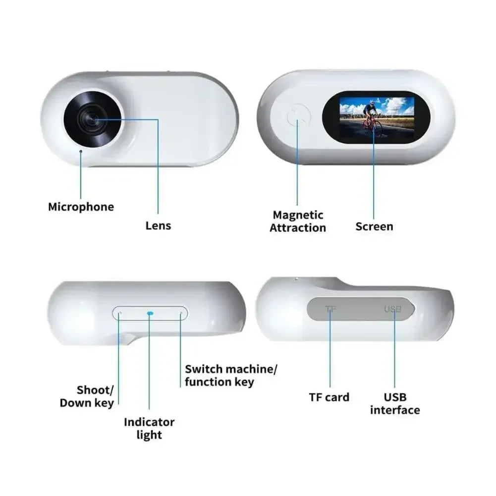 HD Pet Camera Collar - 1080P Wearable Video Recorder for Cats & Dogs with Colour Display