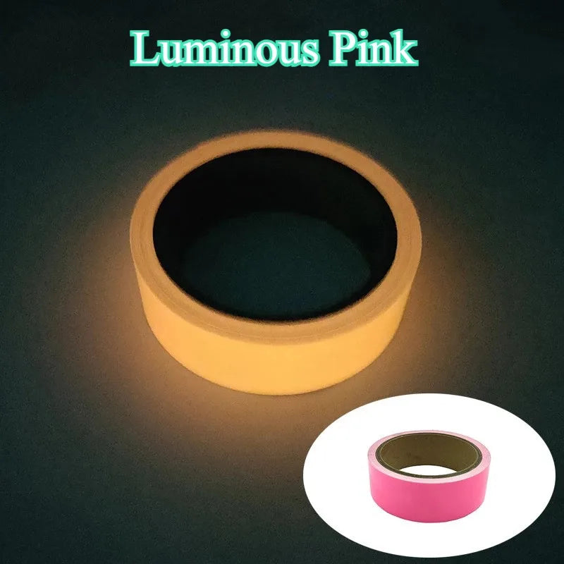 Glow-in-the-Dark Safety Tape for Cats - Luminous Anti-Slip Stair Markers & Home Warning Strips