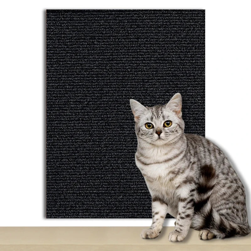 Self-Adhesive Cat Scratch Protection Mat - Wall & Furniture Guard for Sofas and Chairs