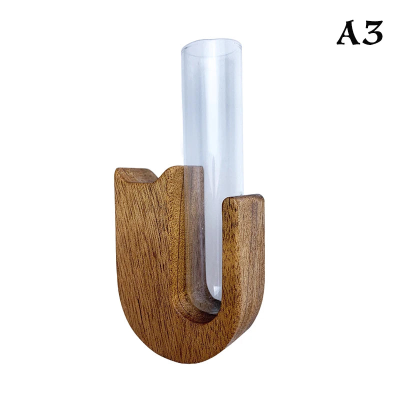 Cat Whisker Keepsake Vase - Wooden & Glass Fridge Magnet Display for Treasured Pet Memories