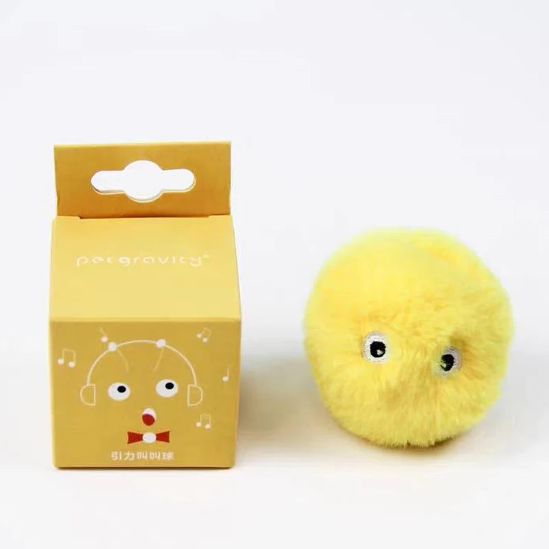 Smart Interactive Cat Balls - Touch-Activated Sound Toys with Realistic Animal Noises & Catnip Compartment