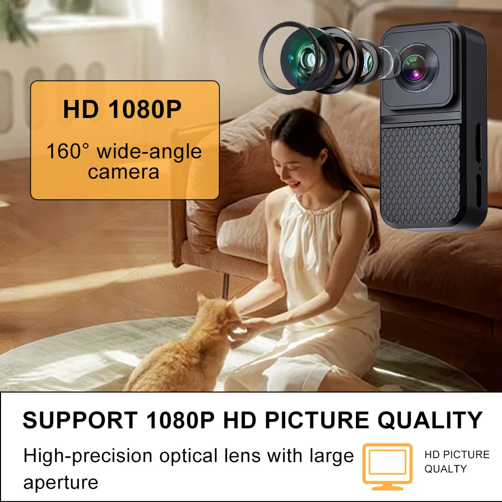 HD Pet Collar Camera - 1080P Wearable Video Recorder for Cats & Dogs with 170° Wide Angle Lens