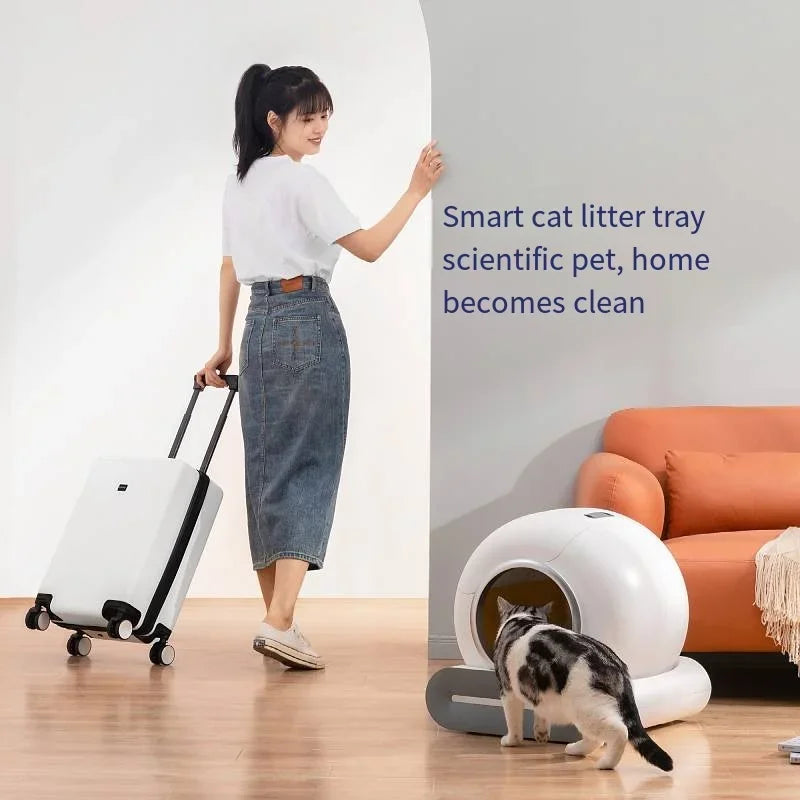 Smart Self-Cleaning Cat Litter Box - 65L Automated Toilet with App Control & Ionic Deodoriser