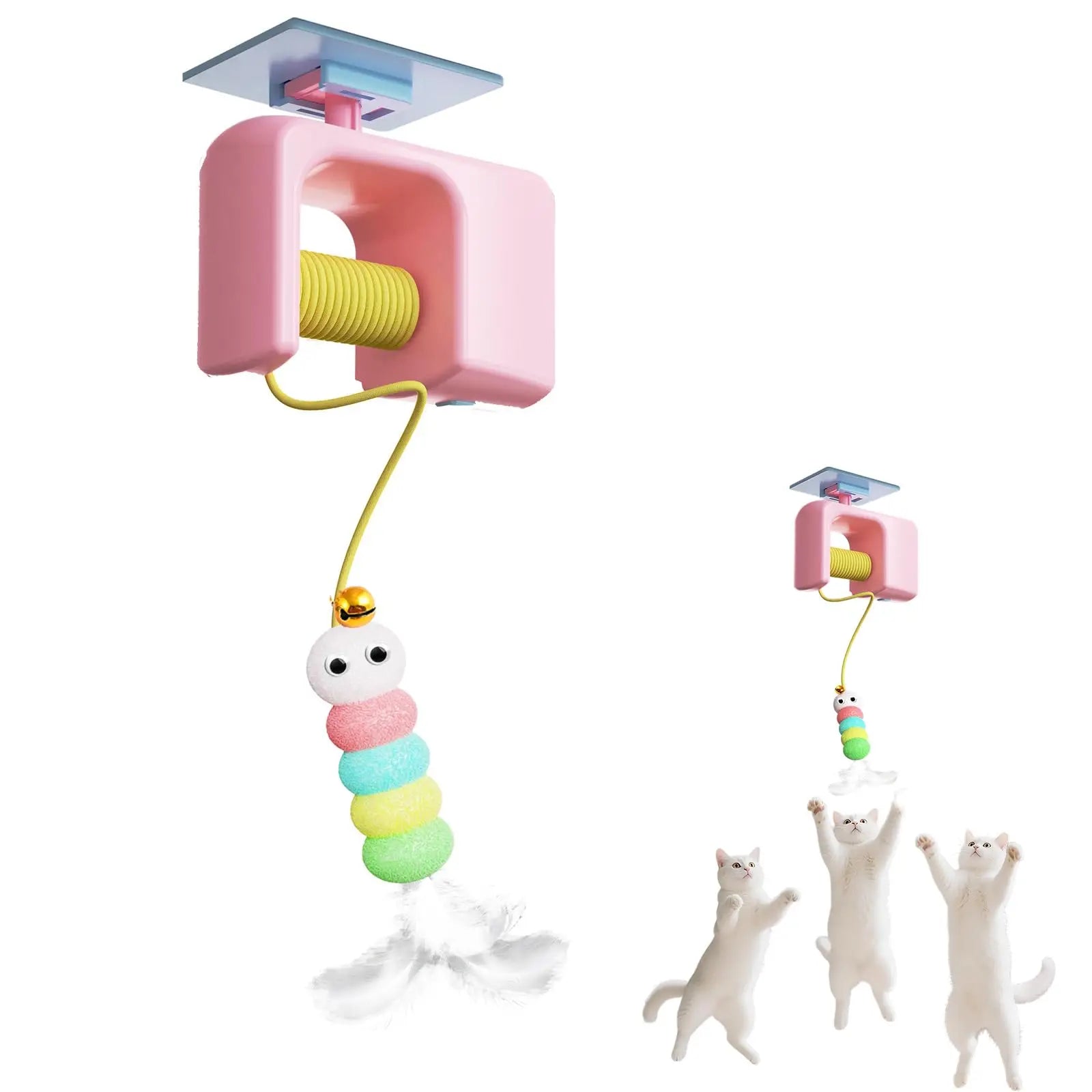 Electric Interactive Cat Teaser - Hanging Door Yo-Yo Ball Toy for Self-Play Entertainment