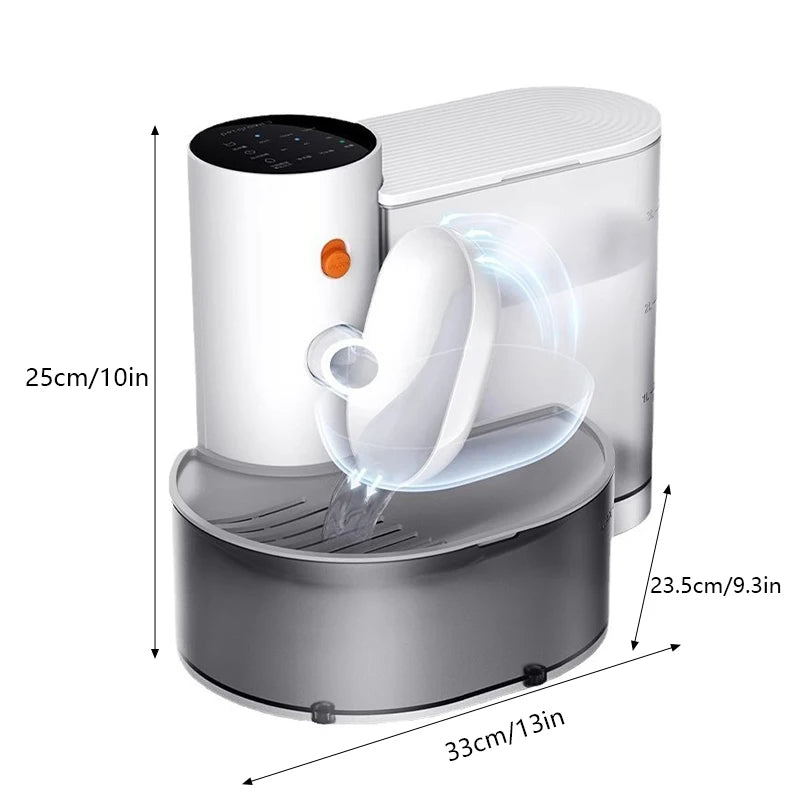 Automatic Cat Water Fountain with Smart Sensor - 3L Rechargeable Running Water Dispenser