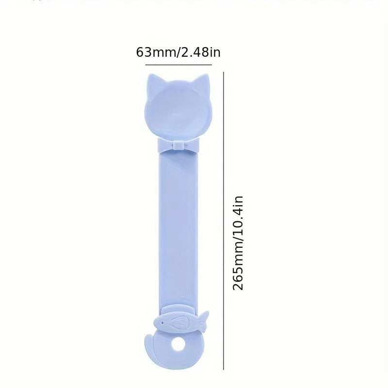 Cat Food Feeding Spoon with Long Handle | Lickable Treat Dispenser for Wet Food & Pastes (1-3 Pack)