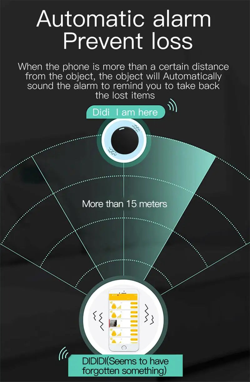 Bluetooth Cat Safety Tracker - Mini GPS Locator with Anti-Loss Alerts for Indoor/Outdoor Cats