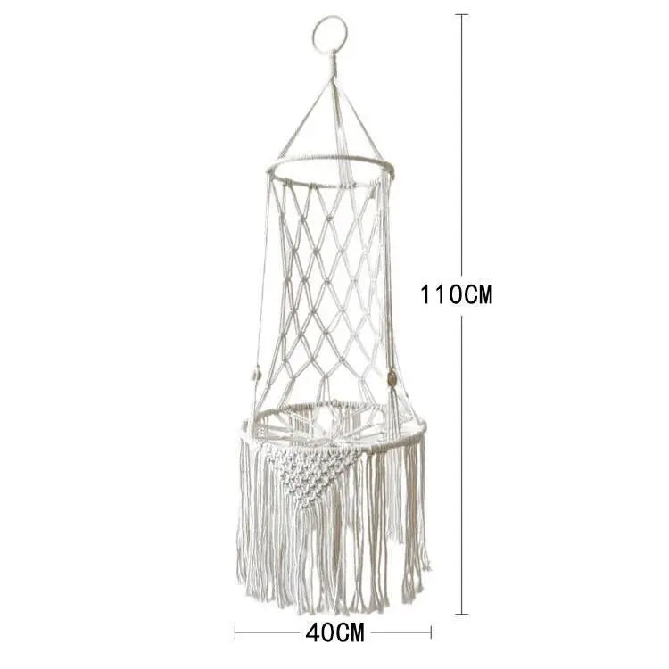 Handwoven Macrame Cat Hammock - Bohemian Cotton Swing Bed for Wall Mounting & Home Décor