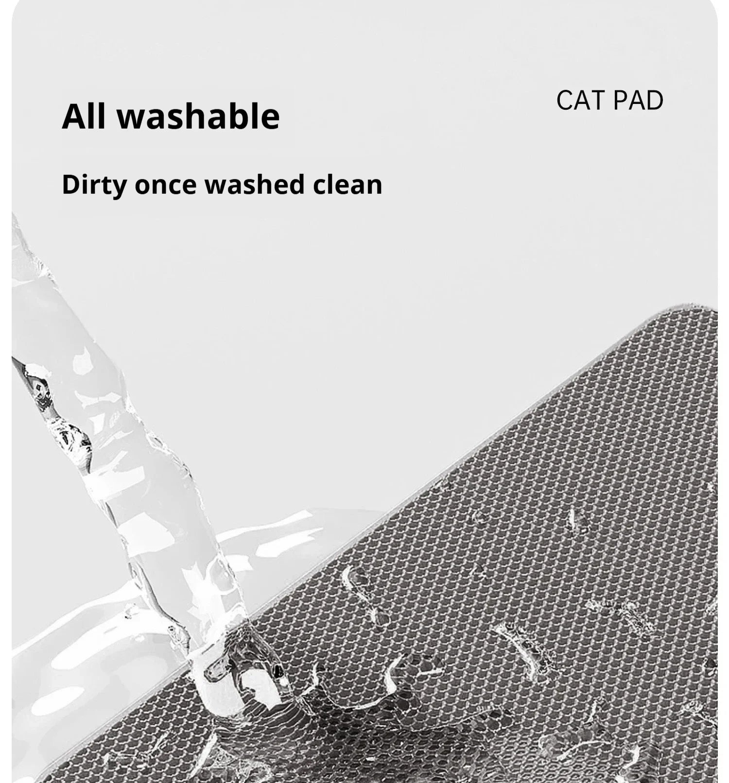Double Layer Waterproof Cat Litter Mat 60x90cm - Anti-Slip Honeycomb Design with Easy Clean Technology