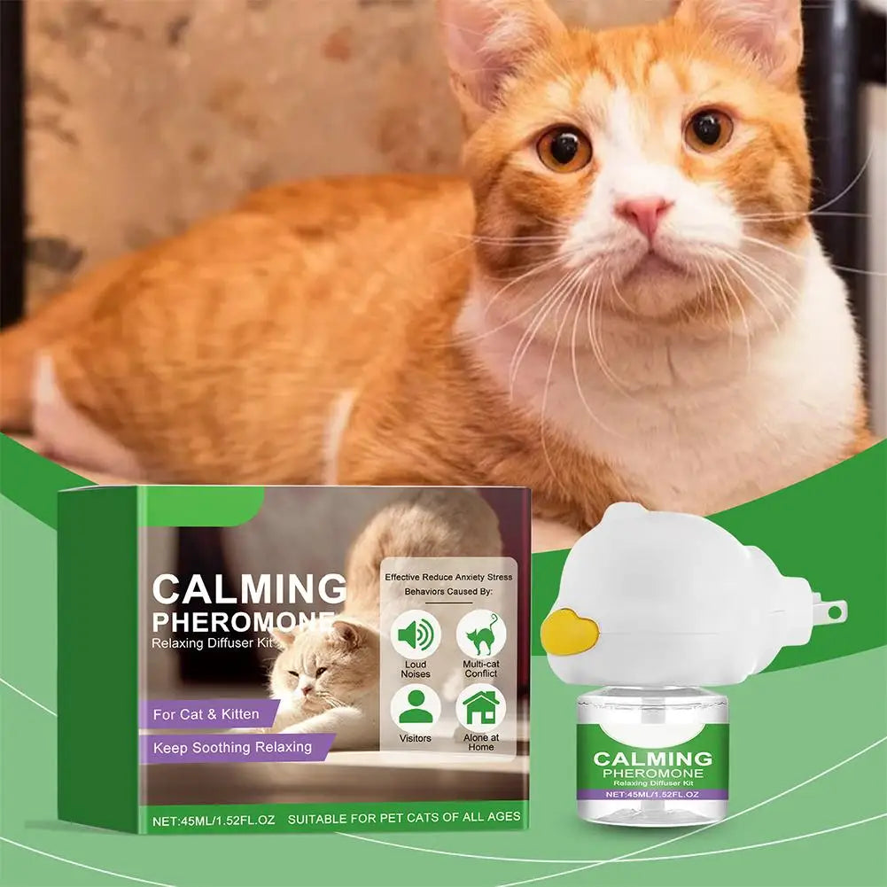 3Pcs/lot Cat Calming Diffuser Kit Refill Calming Mood Relaxing Anti Anxiety Stress Soothing Comforting Pets Pheromone