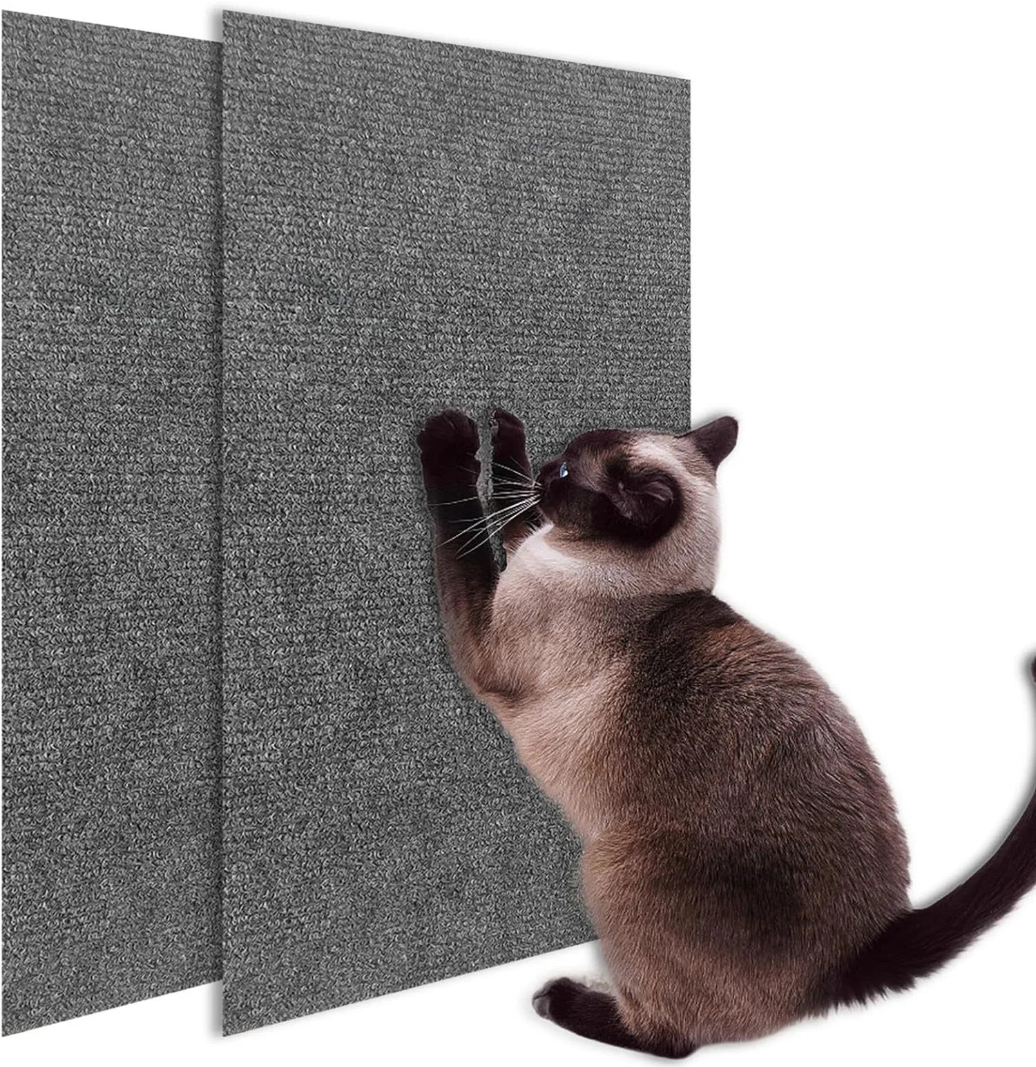 Self-Adhesive Cat Scratch Protection Mat - Trimmable Carpet Protector for Sofas and Furniture