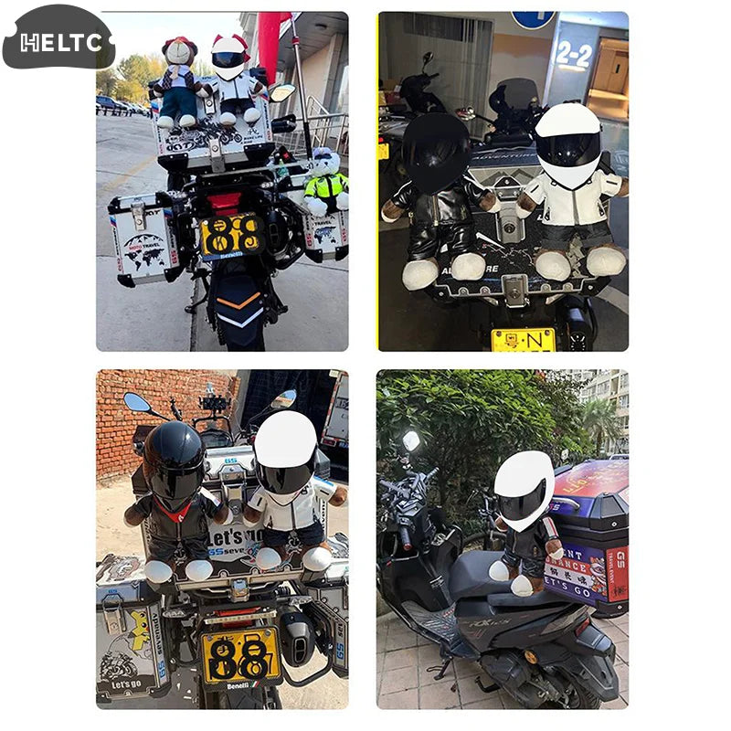 Cat Safety Helmet - Mini Motorcycle Style Pet Photo Prop & Protective Headwear