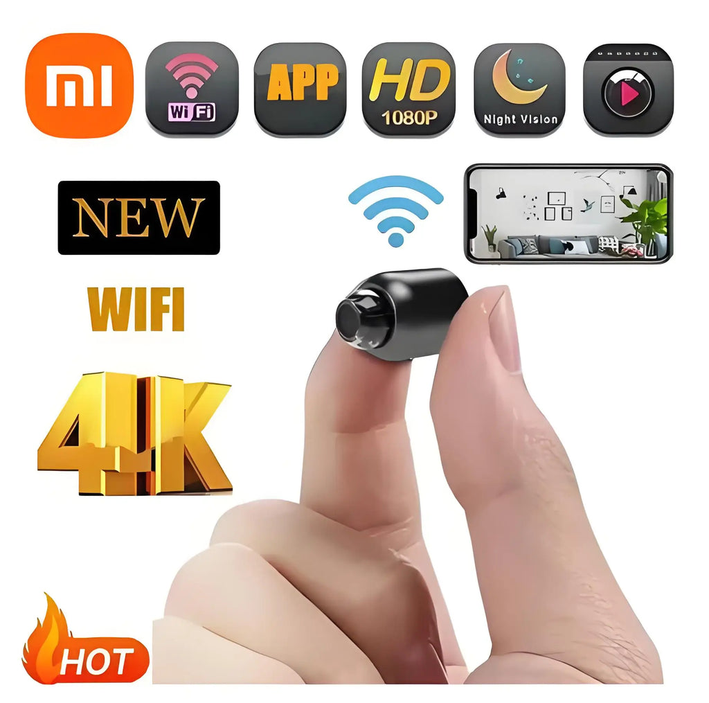 WiFi Smart Security Camera - 4K HD Home Monitoring with Night Vision & Motion Detection