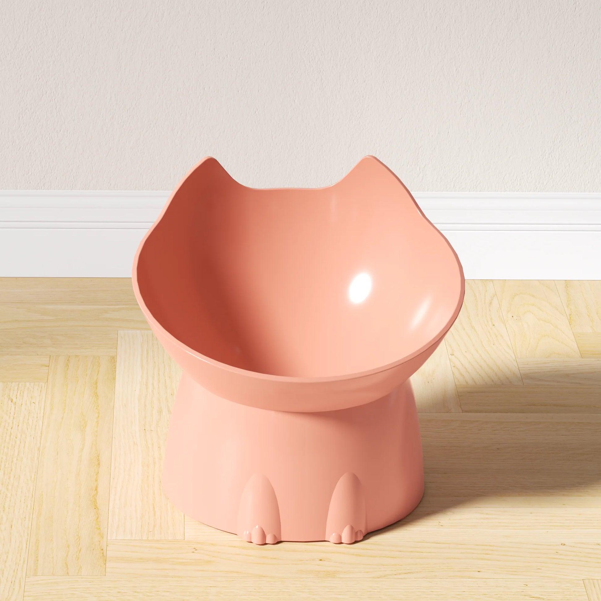 Ergonomic Raised Cat Bowl - Anti-Tip Tilted Feeding Dish for Comfortable Dining & Neck Protection