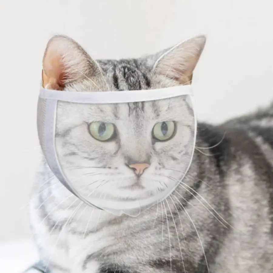 Cat Grooming Muzzle - Transparent Breathable Anti-Bite Mask for Grooming & Veterinary Care