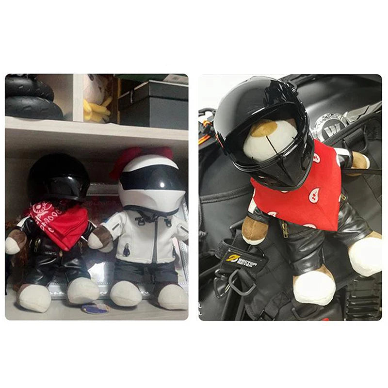 Cat Safety Helmet - Mini Motorcycle Style Pet Photo Prop & Protective Headwear
