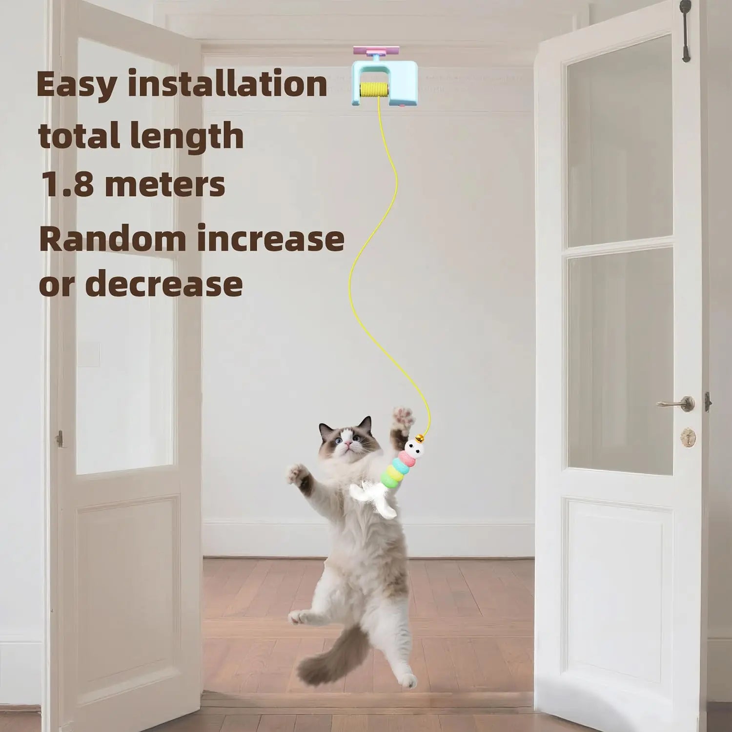 Electric Interactive Cat Teaser - Hanging Door Yo-Yo Ball Toy for Self-Play Entertainment
