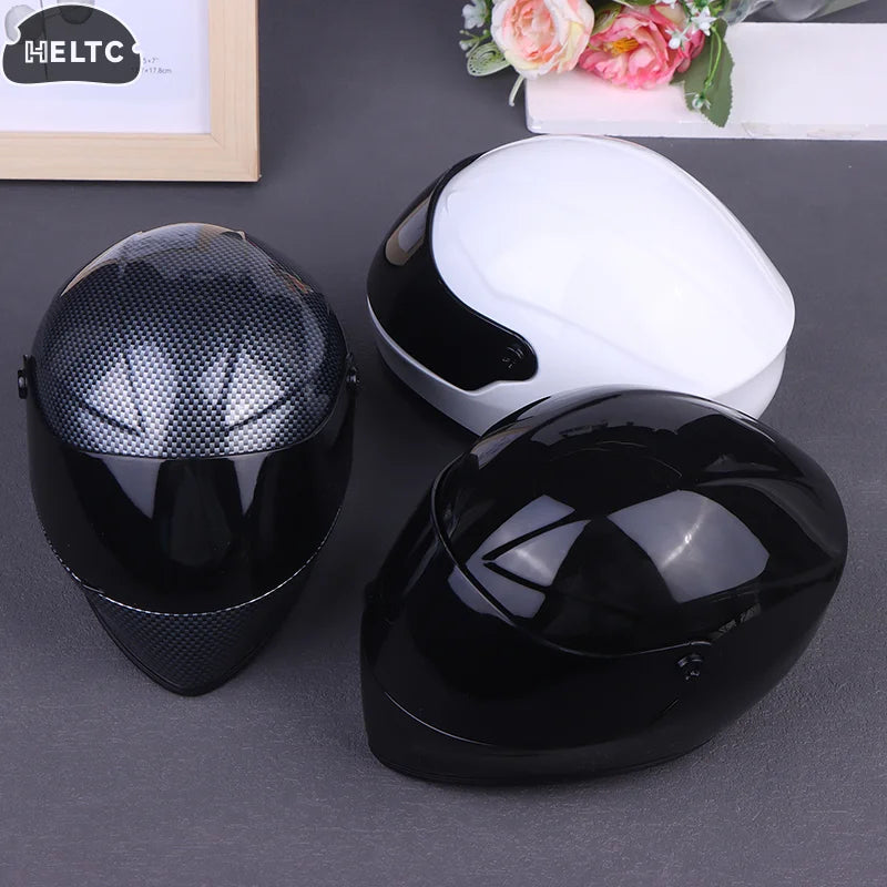 Cat Safety Helmet - Mini Motorcycle Style Pet Photo Prop & Protective Headwear