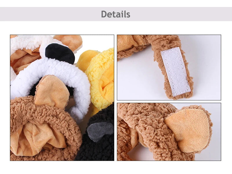 Adorable Bear-Shaped Winter Hat for Cats – Cosy Costume Accessory