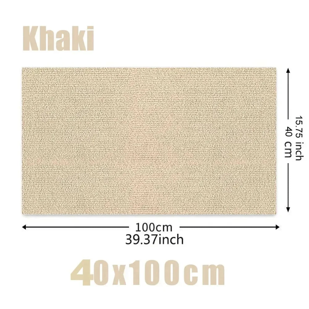 Self-Adhesive Cat Scratching Mat - Furniture Protection & Climbing Surface for Cat Trees
