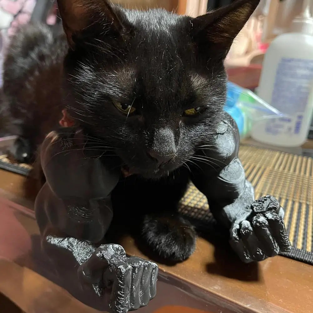 Cat Muscle Arm Costume Accessory - 3D Printed Pet Necklace for Halloween, Birthday Parties & Photo Fun