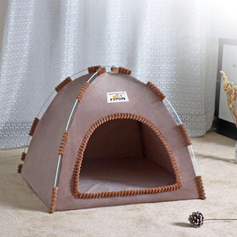 Cosy Cat Cave Tent - Foldable Indoor/Outdoor Pet House with Breathable Design