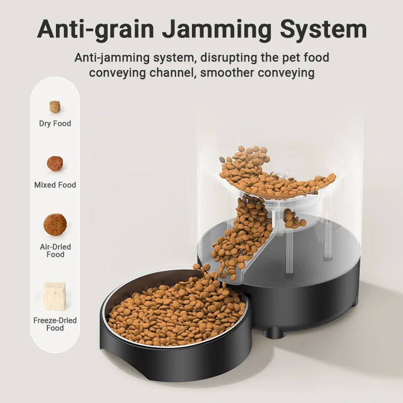 Smart WiFi Pet Feeder 2L - Automatic Cat Food Dispenser with App Control & Customised Meal Planning