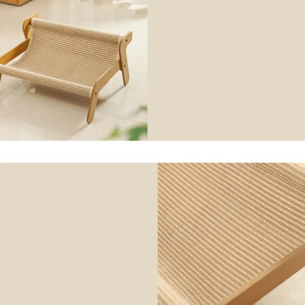 Cat Bed Replacement Cover - Washable Linen Mat for Elevated Pet Cot & Hammock Beds