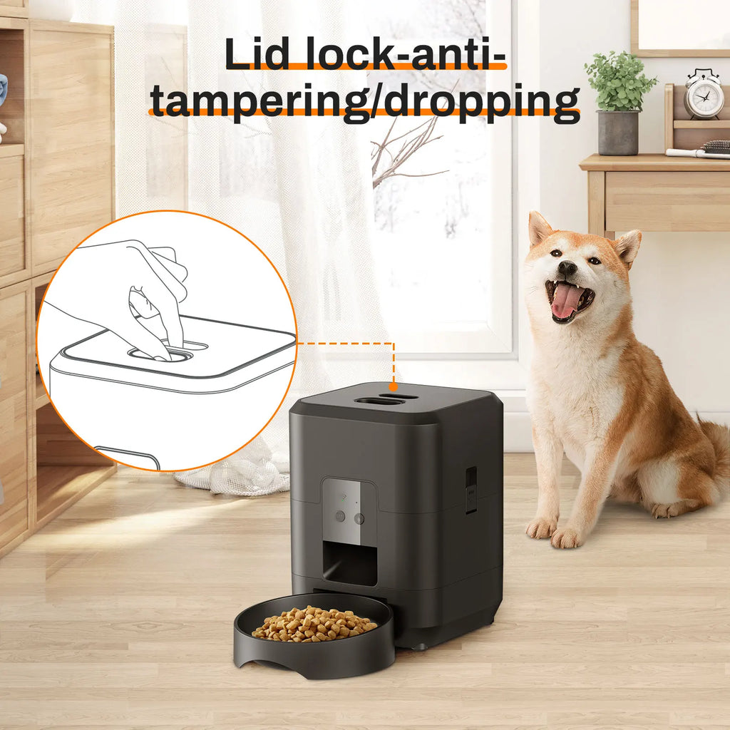 Automatic Cat Feeder with Timed Portions – 2L Smart Pet Food Dispenser with LCD Display