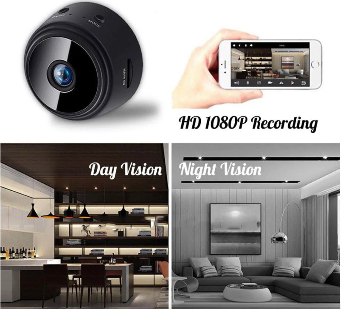 Smart Cat Monitoring Camera - 1080P HD WiFi Pet Cam with Motion Detection & Two-Way Audio