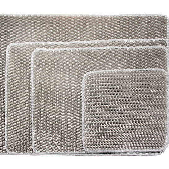 Premium Double-Layer Cat Litter Trapping Mat - Ultra-Thick EVA Waterproof Pad