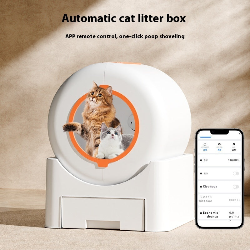 WiFi Smart Self-Cleaning Litter Box - Automated Cat Toilet with App Control & Safety Sensors
