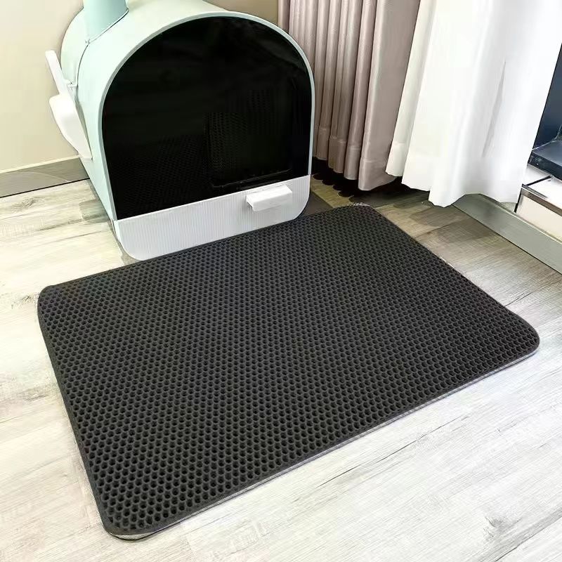 Premium Double-Layer Cat Litter Trapping Mat - Ultra-Thick EVA Waterproof Pad